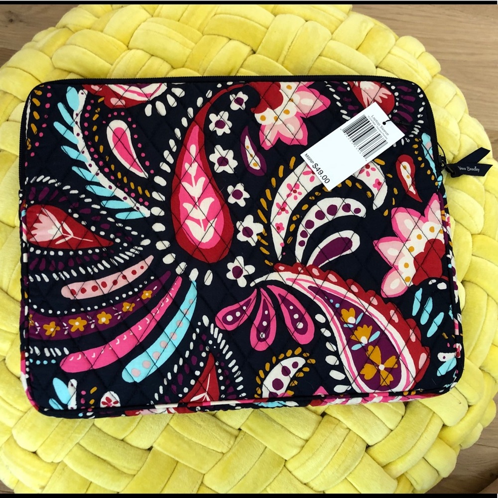 VERA BRADLEY LAPTOP SLEEVE PAINTED PAISLEY